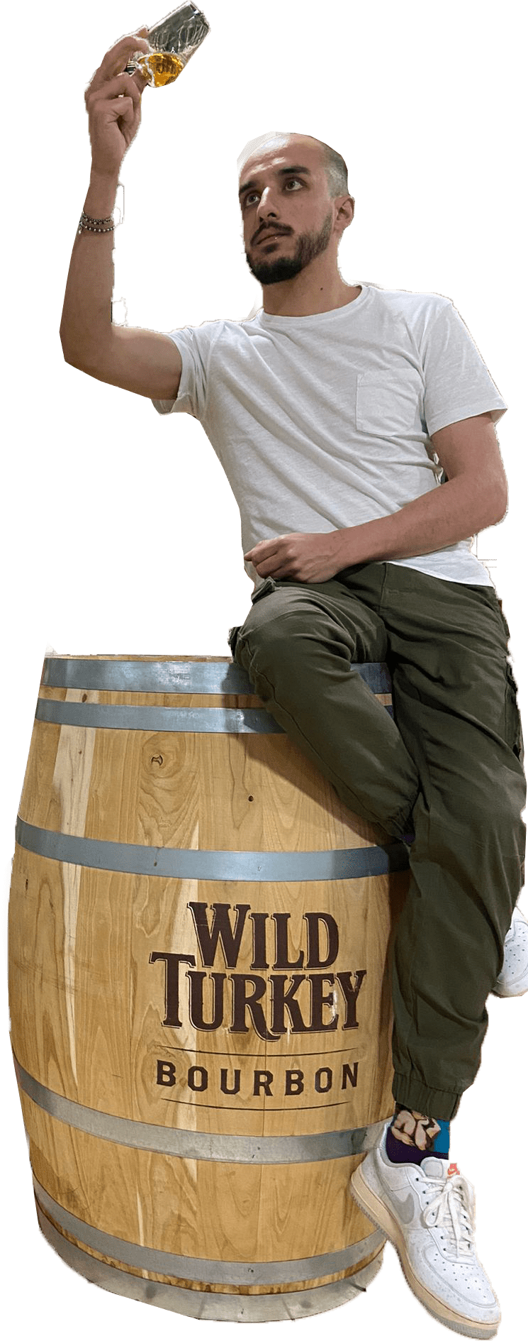Antonio Pisani su botte Wild Turkey Bourbon
